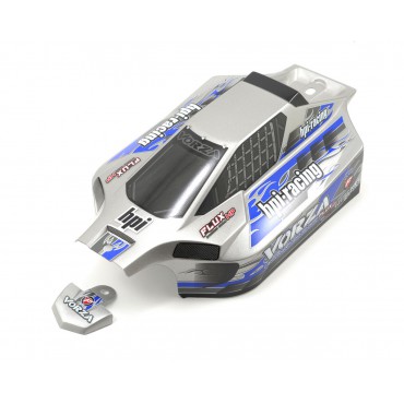 BOLHA AUTOMODELO VORZA FLUX 1/8 PINTADA PRATA E AZUL ORIGINAL HPI 103684